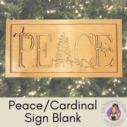 Peace/Cardinal Sign Blank