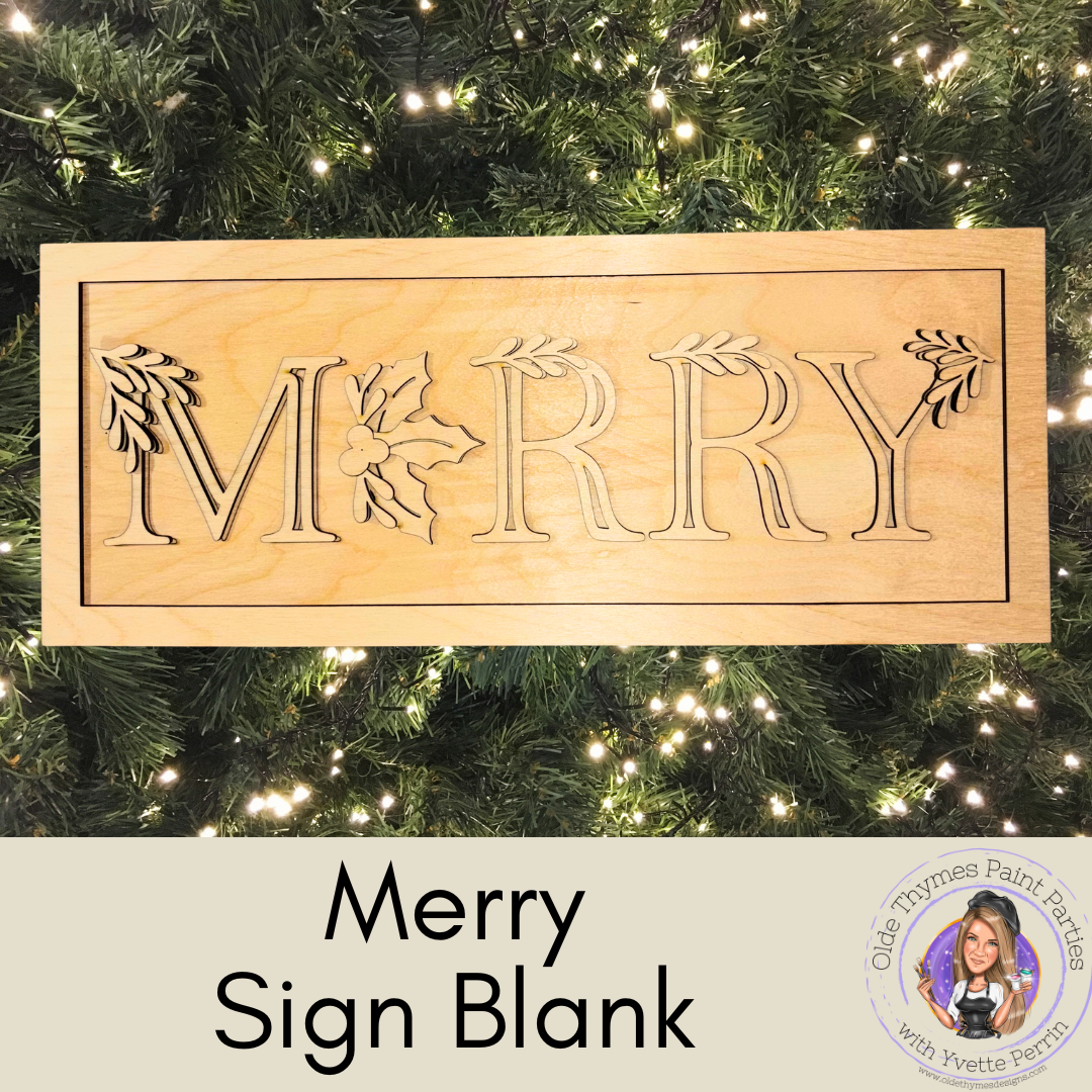 Merry Sign Blank