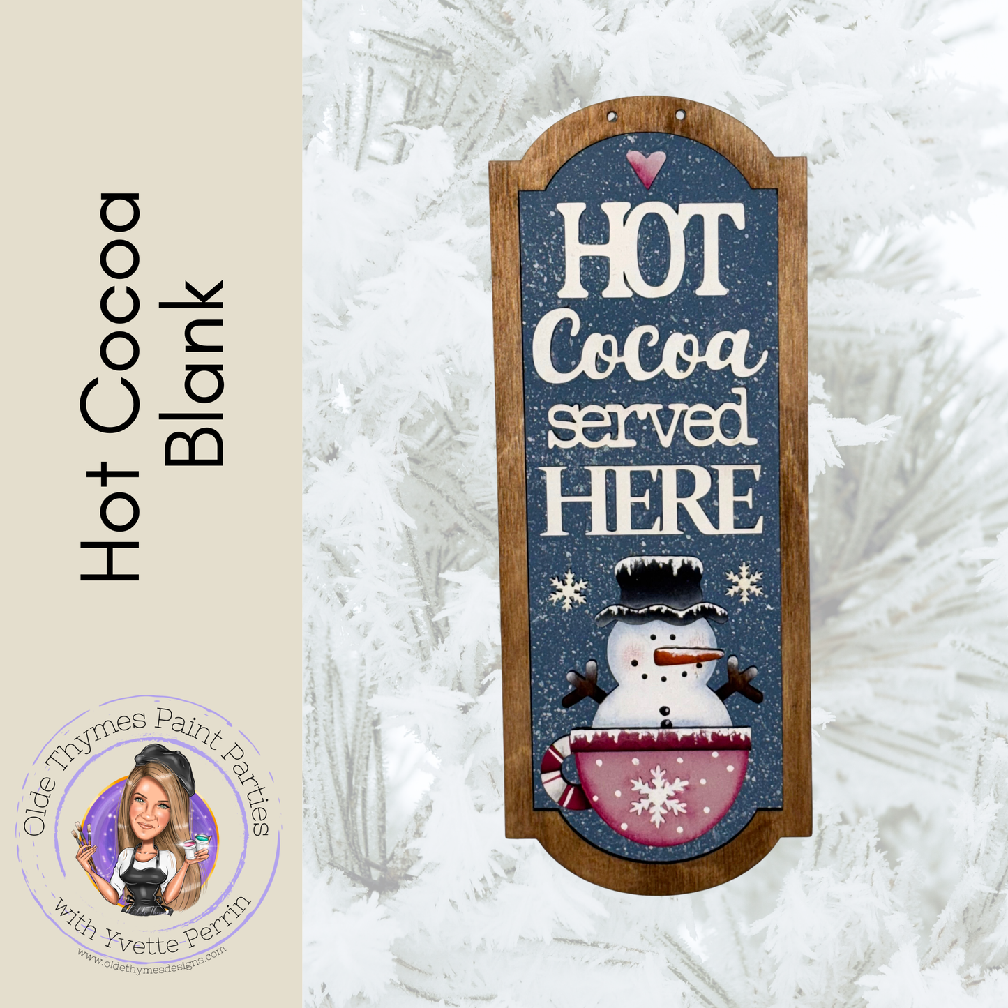 Hot Cocoa Sign Blank