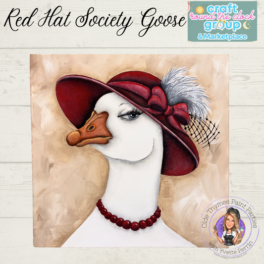 CRtC Red Hat Society Goose Template
