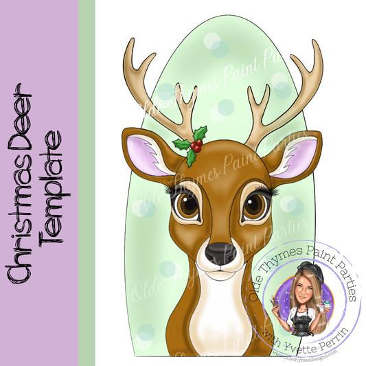 Christmas Deer Template
