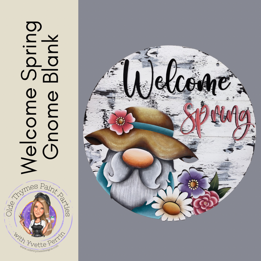 Welcome Spring Gnome Blank