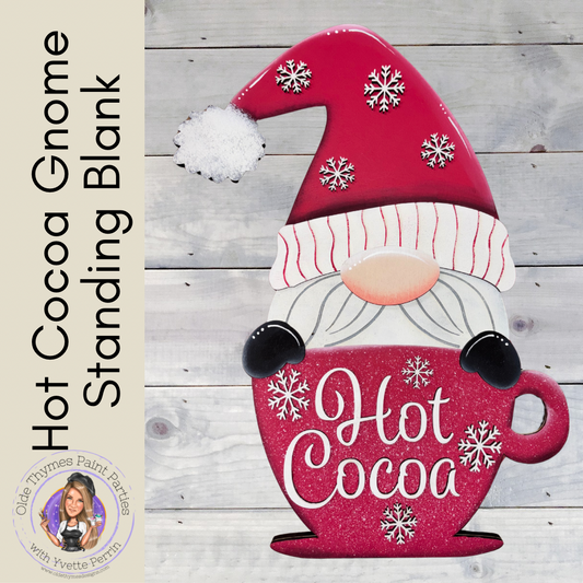 Hot Cocoa Gnome Standing Blank