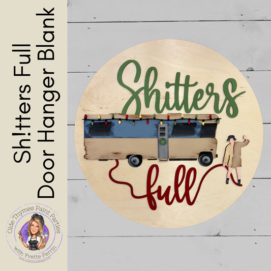 Sh!tters Full Door Hanger Blank