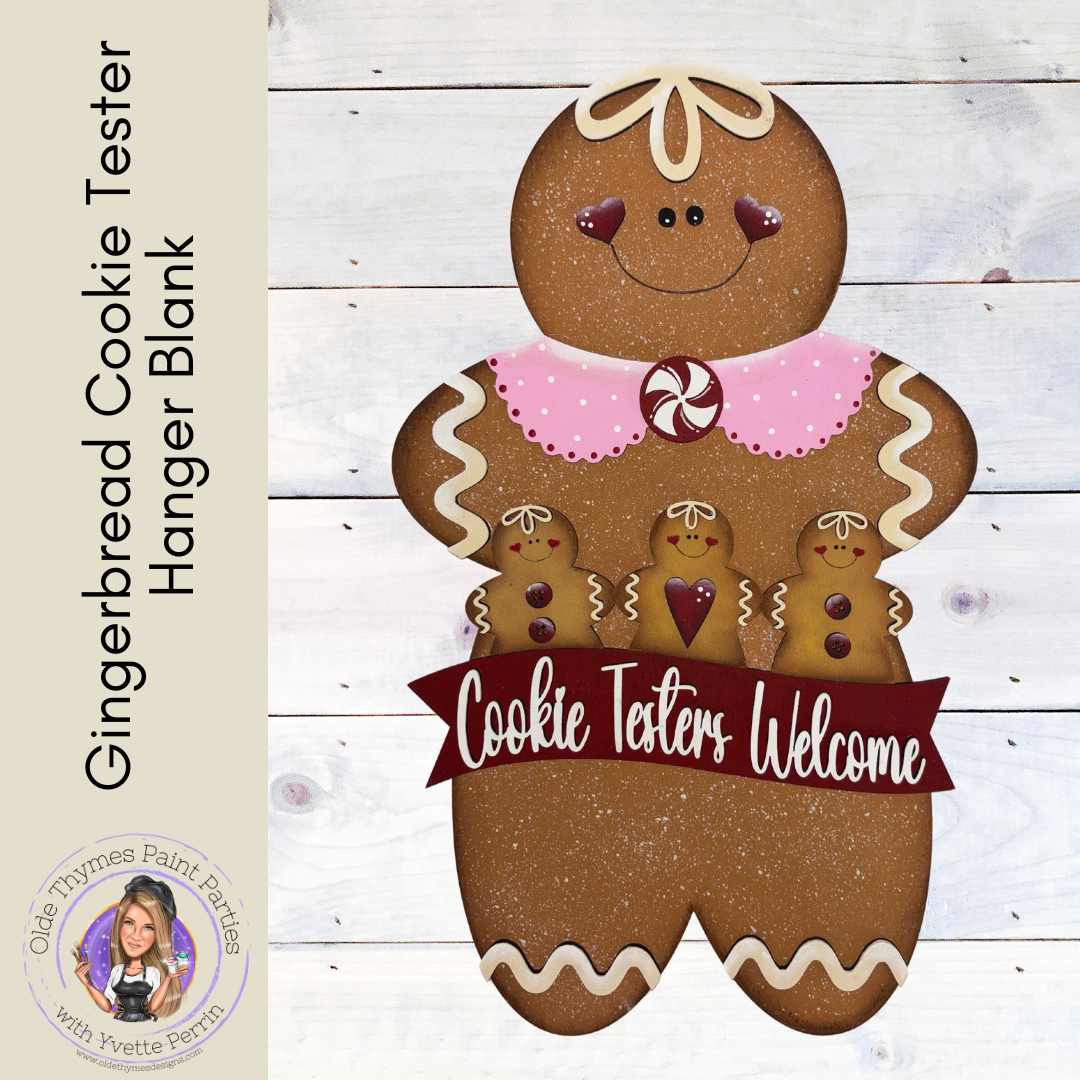 Gingerbread Cookie Tester Hanger Blank