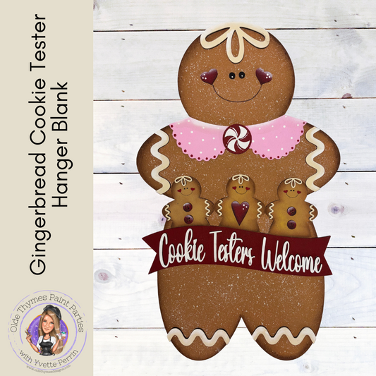 Gingerbread Cookie Tester Hanger Blank