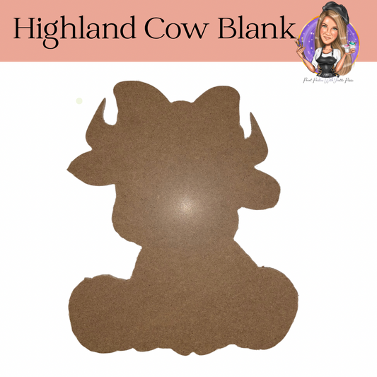 Highland Cow Blank