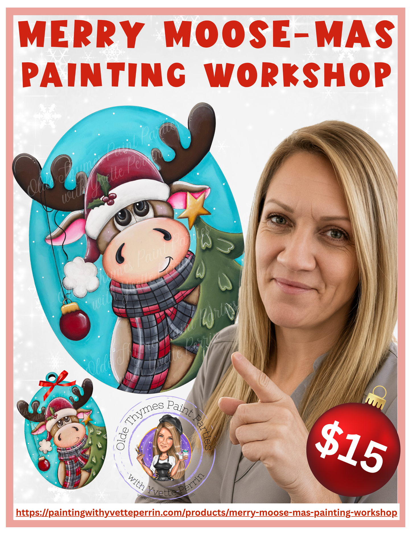 Merry Moose-mas Painting Workshop