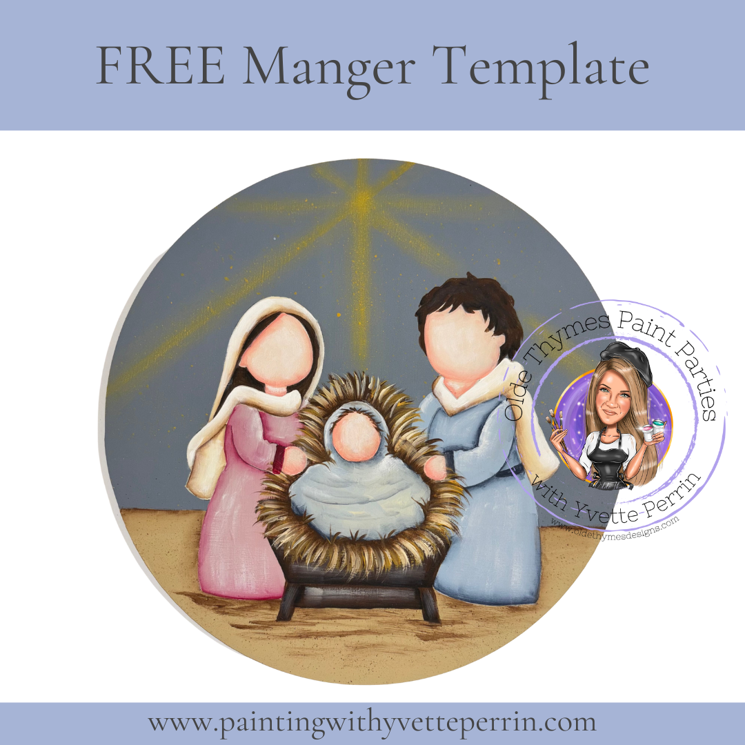 FREE Away In A Manger Template