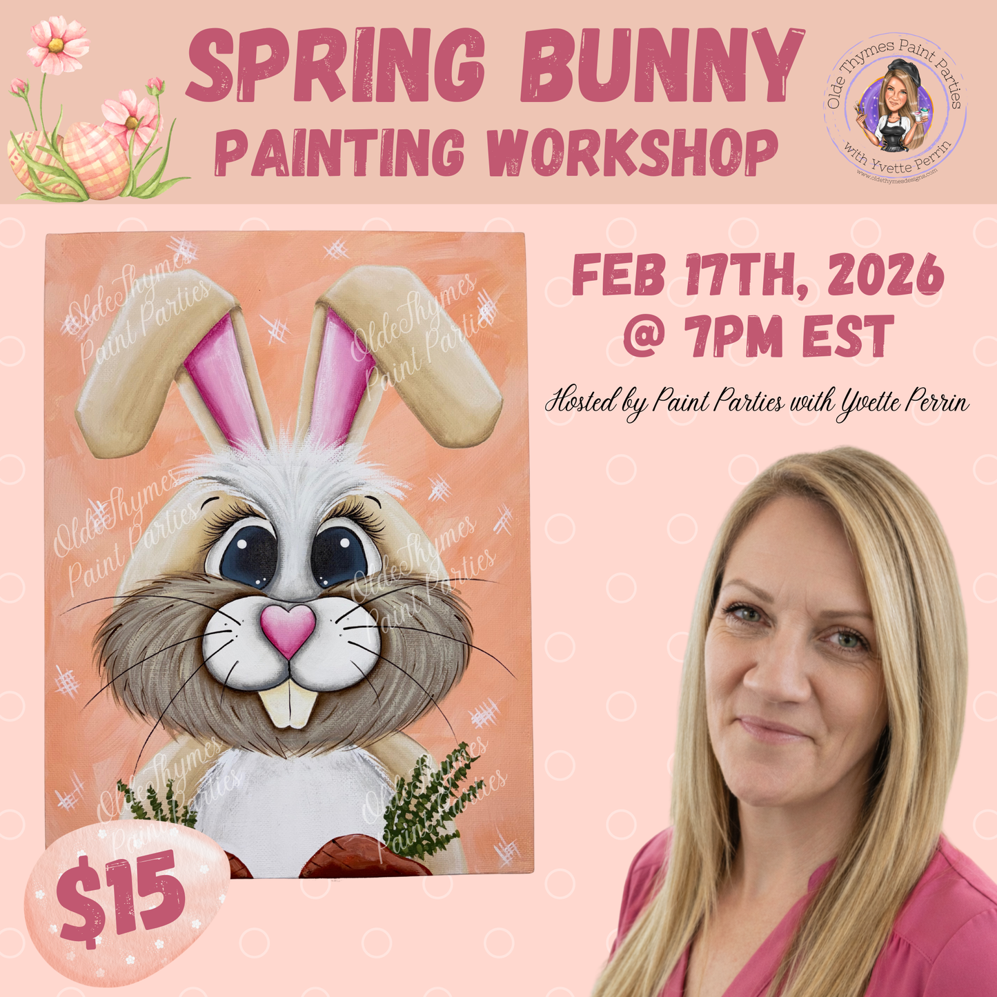 Spring Bunny 2026 Painting Workshop