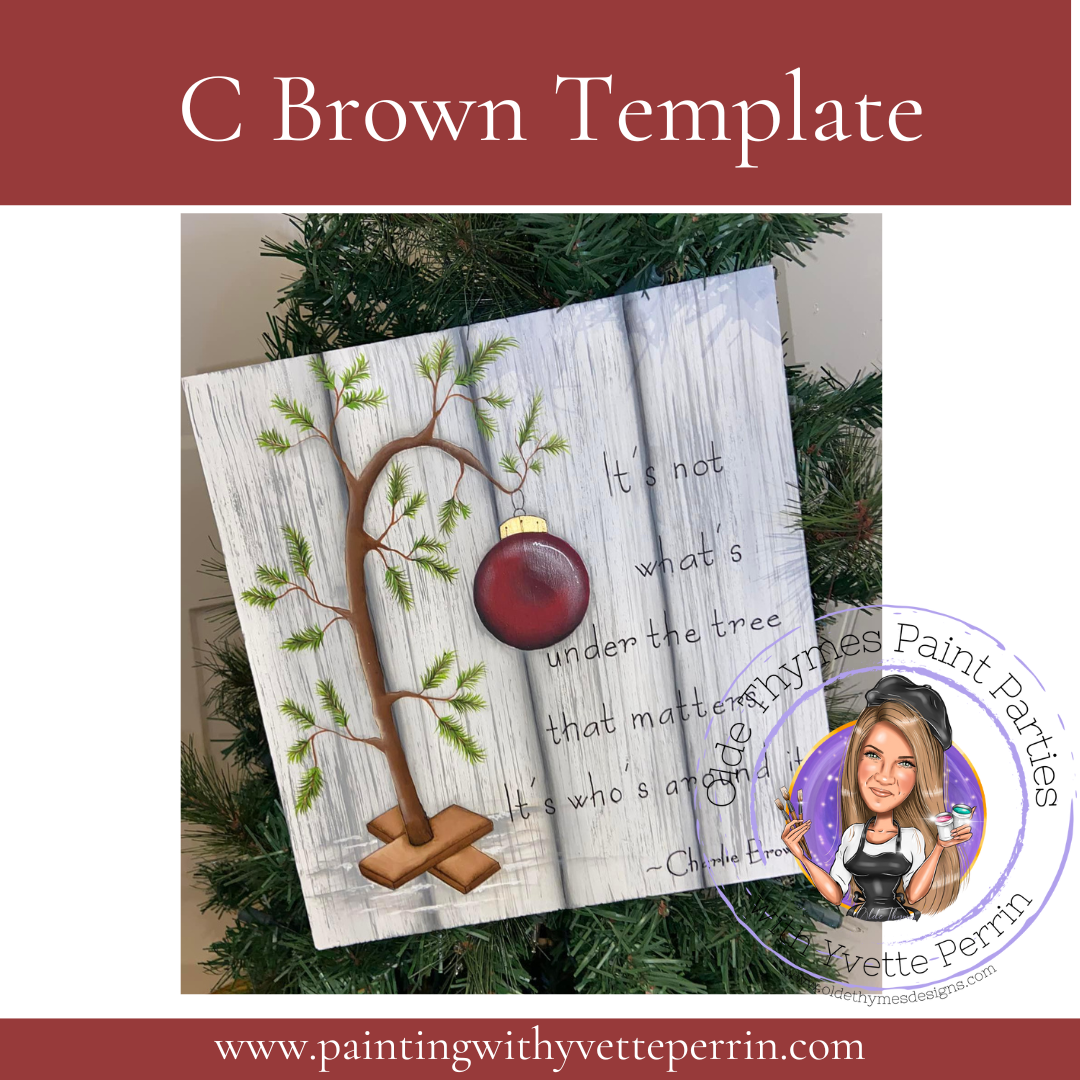 C Brown Tree Template