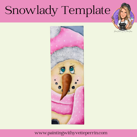 Snowlady Painting Template-Digital Download