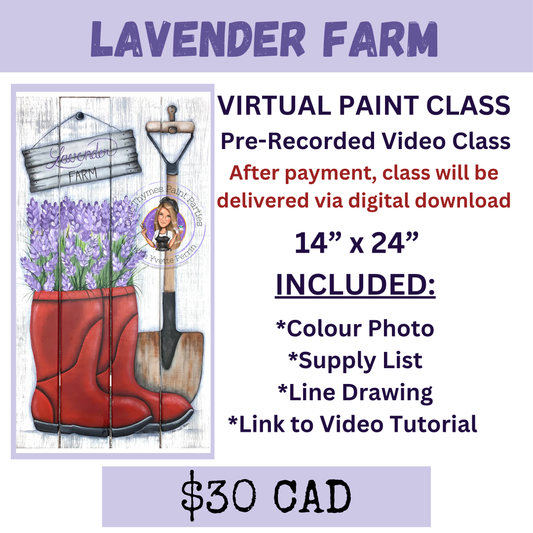Lavender Farm Virtual Paint Class